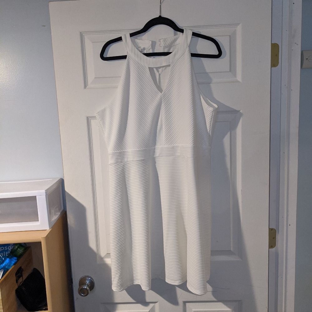 NWT Maurice's white empire waist dress